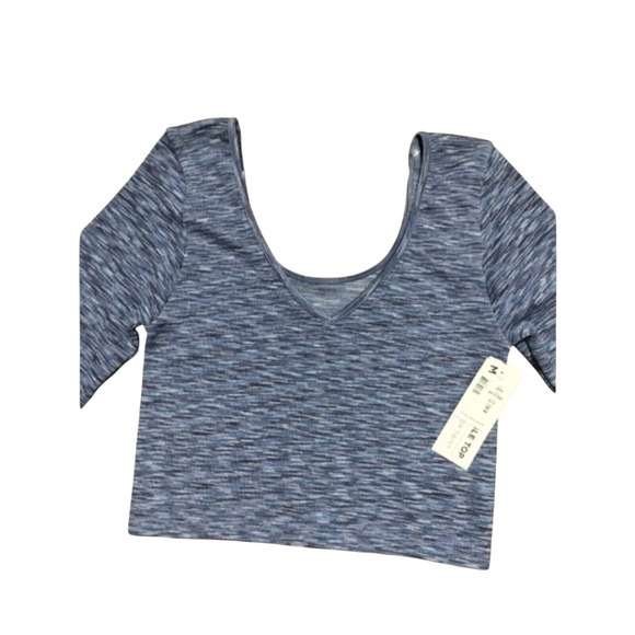 New Aeropostale Women's Purple Crop Top Long Sleeve Size M - Picture 3 of 10